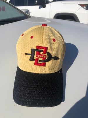VTG San Diego State Aztecs The Game PRO Fitted Hat 7 SDSU Spear Mesh GPR305 90s