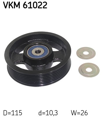 V-belt pulley VKM 61022 SKF for TOYOTA LAND CRUISER PRADO RAV 4 III PREVIA III - Image 6
