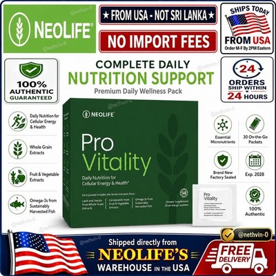 NeoLife Pro Vitality 30 Packets Daily Nutrition Omega-3 Vitamins  FromUSA 