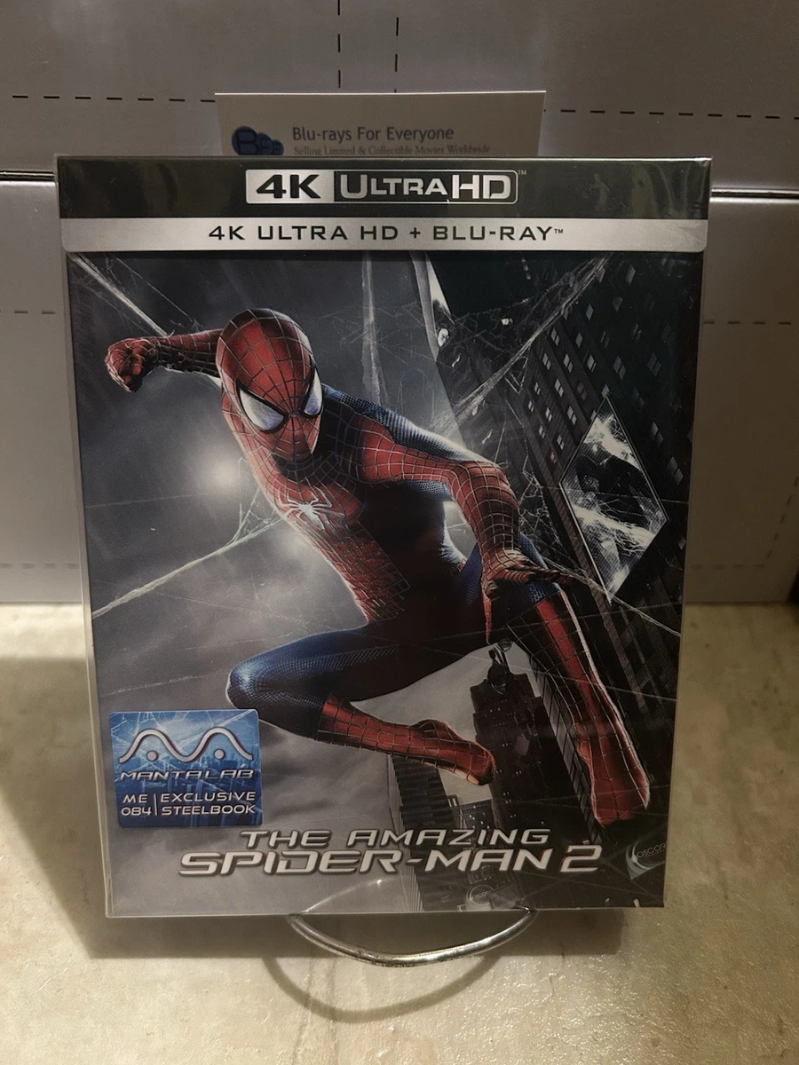 NEW The Amazing Spider-Man 2 4K Full Slip SteelBook UHD Blu-ray