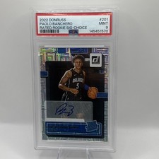 2022 Panini Donruss - Rated Rookie Paolo Banchero #201 Choice Signatures PSA 9
