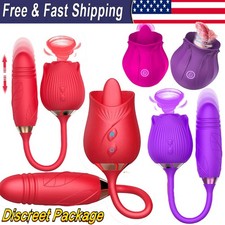 Rose-Licking-Vibrator-Nipple-Clit-Licking-Women-Toy-Rechargeable-use Lubricants