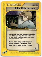 Bill's Maintenance 137/165 Uncommon Expedition Base Set Pokemon Damaged on eBay