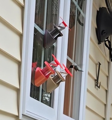 Window Hummingbird Feeder   Reclaimed Poly Feeder with Multiple Color Options