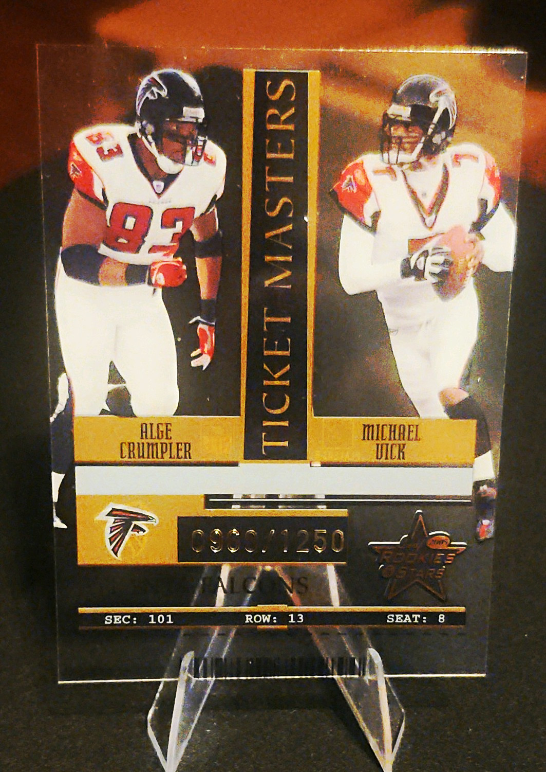 Donruss/Playoff 2005 Leaf Rookies & Stars Ticket Masters Vick/Crumpler TM2 /1250