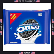 OREO Party Size Chocolate Sandwich Cookies, 24.16 oz - Family Pack Treats
