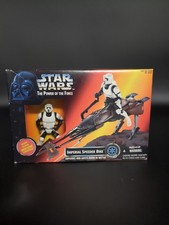 Star Wars The Power of the Force Imperial Speeder Bike w Stormtrooper 1995