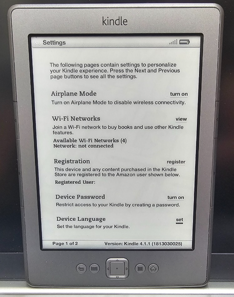 Kindle Model D01100 Works Tested-image