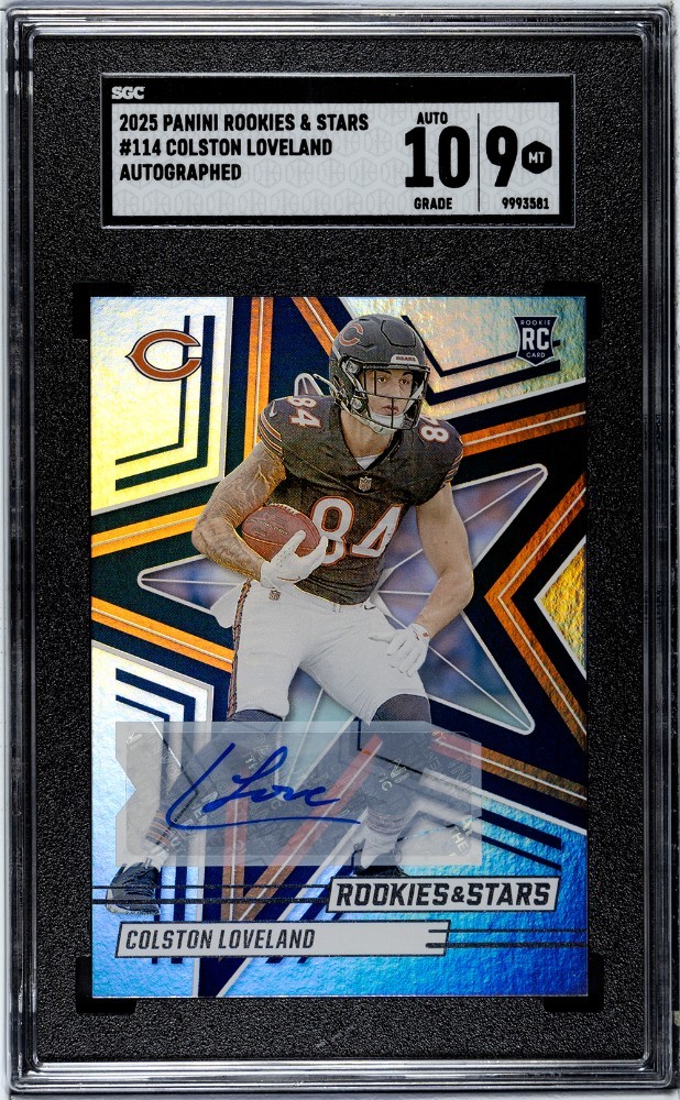 2025 Panini Rookies & Stars - Rookies Colston Loveland #114 Signatures (AU, RC)