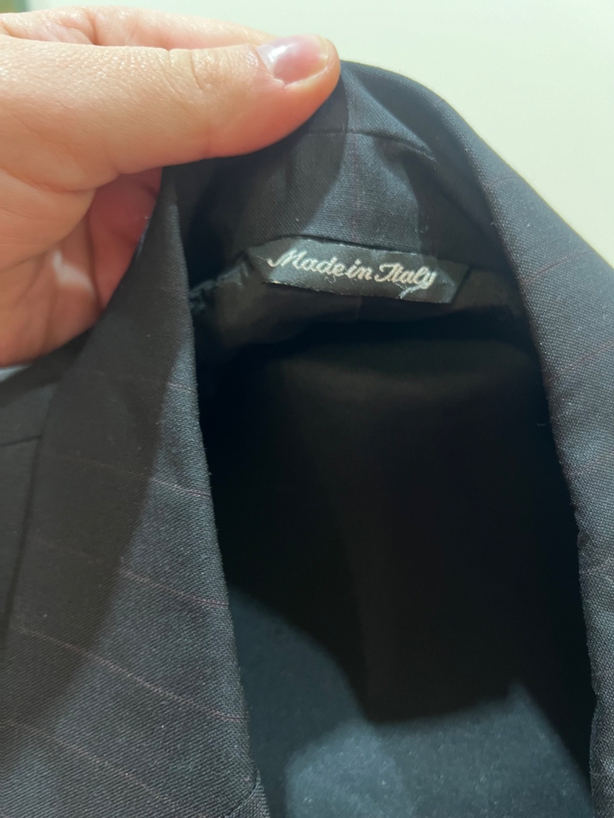 Versus Versace Vintage Pinstripe Blazer / Cashmere & Wool / Size IT 50 thumbnail 8