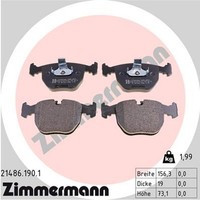 Bremsbelagsatz Scheibenbremse Zimmermann 21486.190.1 FüR E39 Bmw X5 X3 E38 E53
