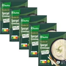 KNORR instant soup CREAM of ASPARAGUS ( Spargel ) 5 pc / 10 servings FREE SHIP