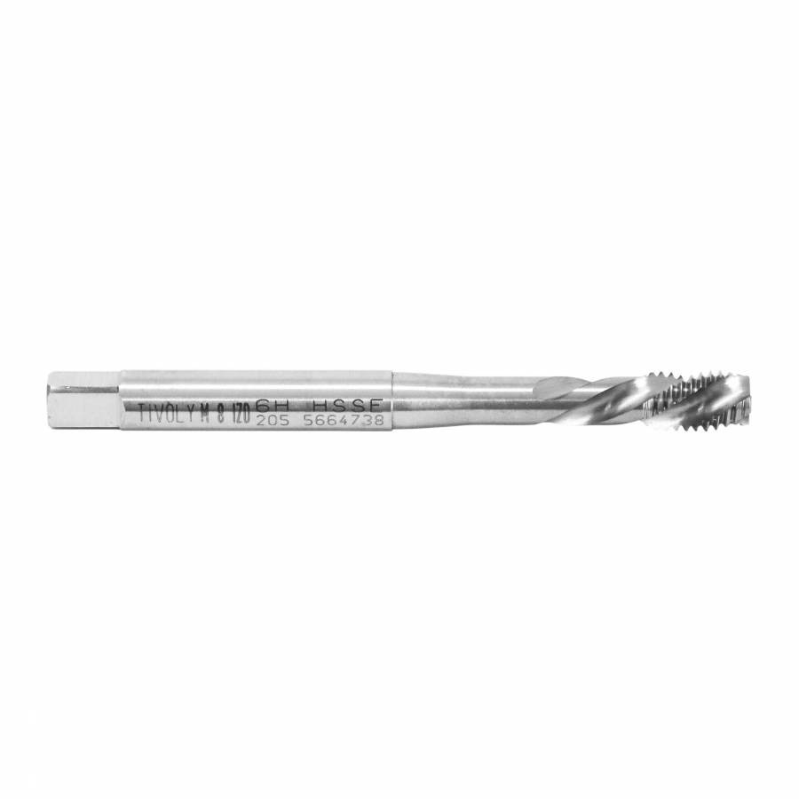 Robinet Tivoly HSS E5 M8 taraudage sans blocage filetage gauche flûte hélicoïdale