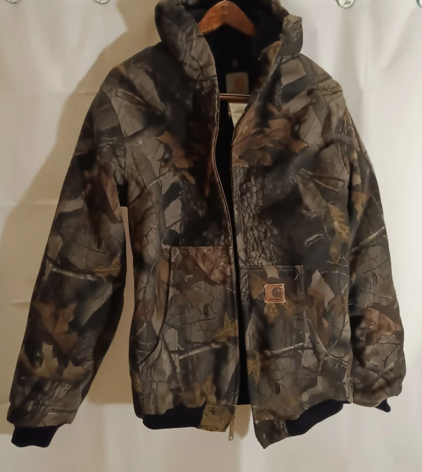 Carhartt Realtree Hunting Jacket Youth Large 14/16 YYJ144 CMO Camo VINTAGE - Image 4 of 4