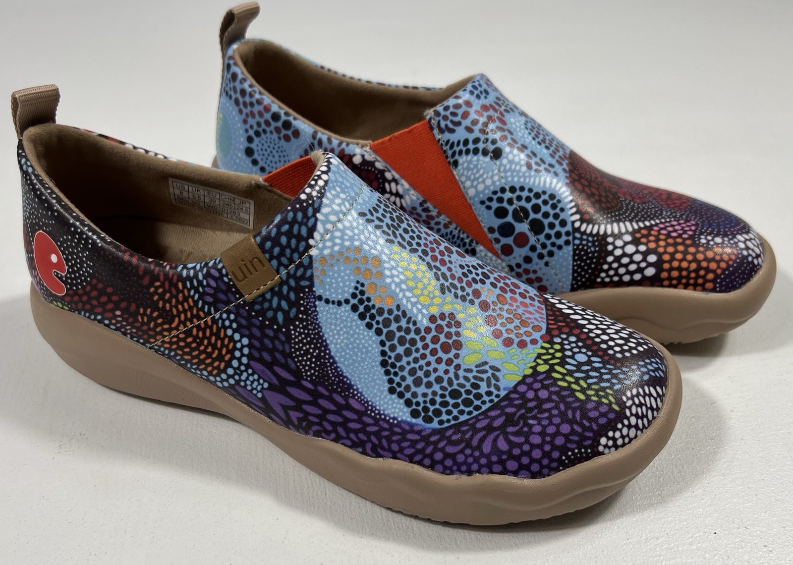 Zapatos sin cordones UIN Flamenco para mujer 8 mosaico submarino arte mocasines como nuevos