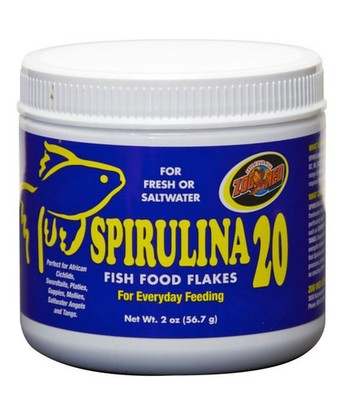 Zoo Med Spirulina 20 Fish Food Flakes