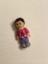 Vintage Lewis Galoob 1994 Brown Haired Child Bluebird Polly Pocket Figure