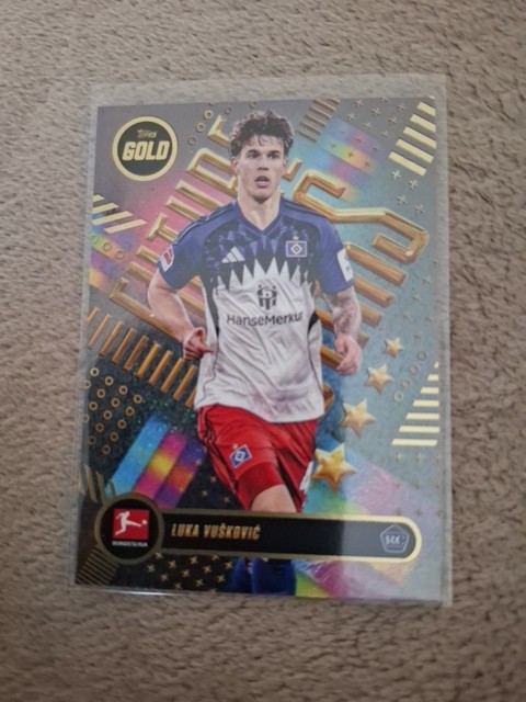 Topps Gold Bundesliga 2025/26 Luka Vuskovic Rookie Future Stars Hamburger SV