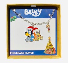 Bluey And Bingo Christmas Necklace Friends New in a gift box NWT