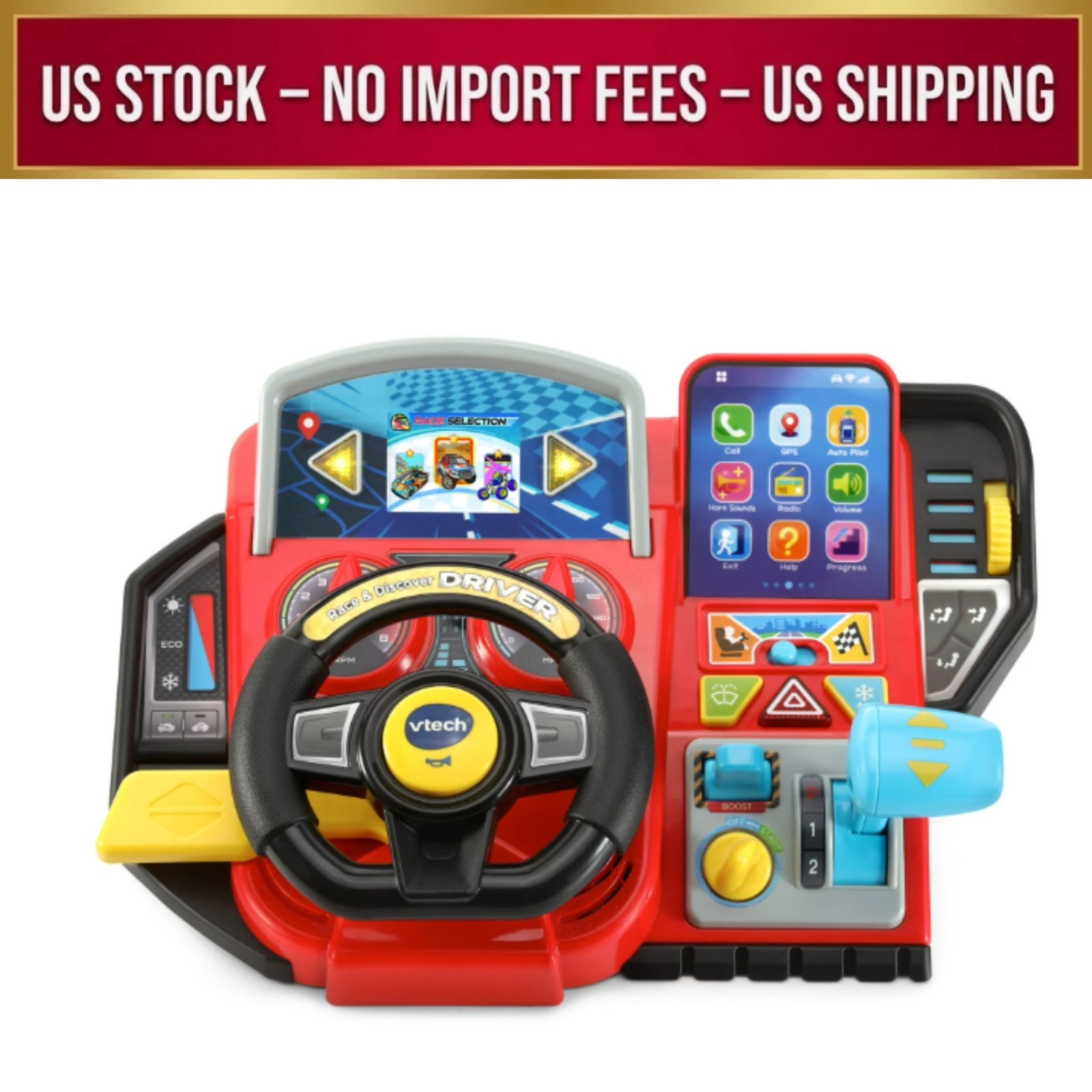 VTech Race & Discover Driver Electronic Baby and Toddler Toys