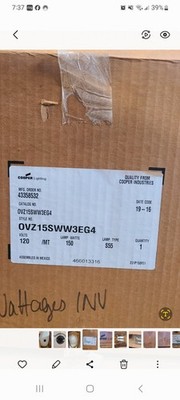Cooper Lighting Roadway Street Light S55 OVZ15SWW3EG4 New Old Stock