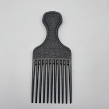 Vintage Goody Textured Plastic Hair Pick Lift Comb Black Made in USA