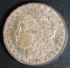 1881 Morgan Silver Dollar $1 Nice Circulated Strong Strike 90% Silver