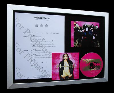 HIM Wicked Game LTD GALLERY QUALITY FRAMED CD DISPLAY+FAST WORLD SHIP+RAZORBLADE
