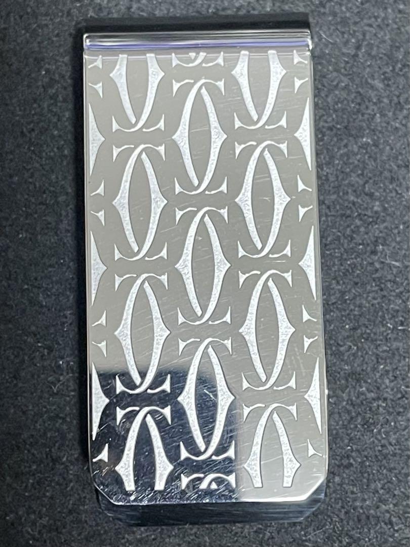 NM Cartier Money Clip Wallet Vintage T1220237 Silver Bill