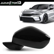 3 pins Power Adjust Black Mirror Left Driver Side Fit For Honda Civic 2022 2023