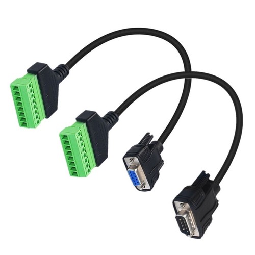 Quality DB9P RS232 to 8P Terminals Analogs Signal Cable for Device Connectivity