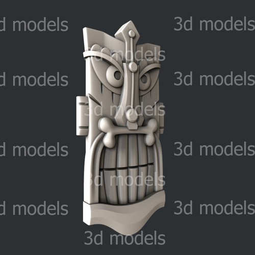 3d STL models for CNC, Artcam, Aspire, relief totem set2 - Picture 9 of 9