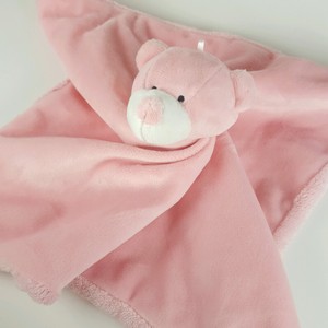 pink bear security blanket