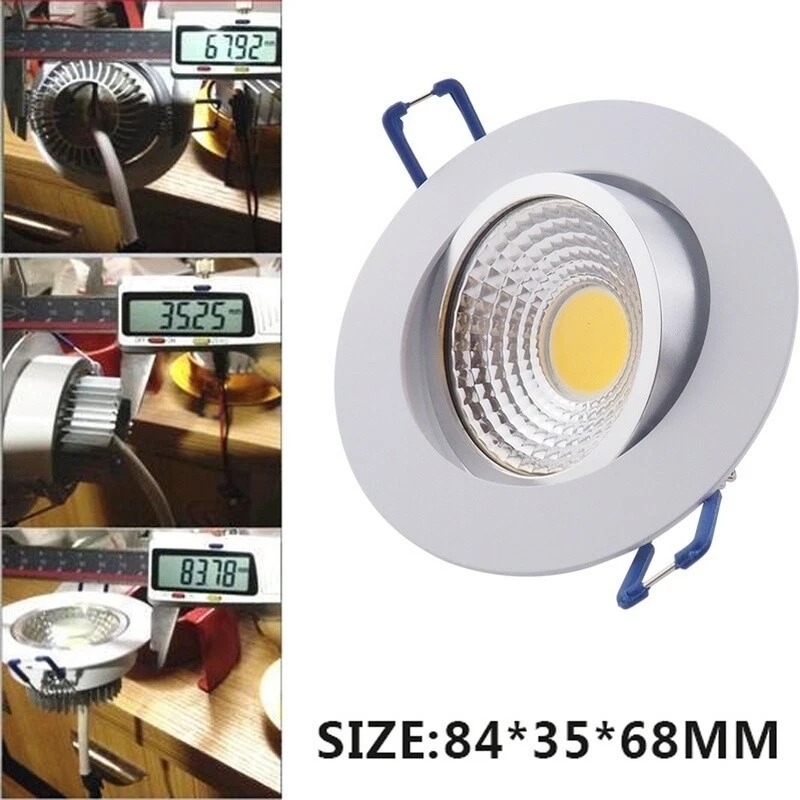 3/5/7W COB LED Recessed Ceiling Light Dimmable Downlight Spotlight LED Light - Image 3 of 4