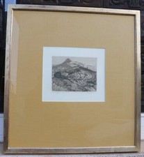 Reinhold Nägele (Murrhardt 1884-1972 Stuttgart) - Ruine Rechberg - Radierung