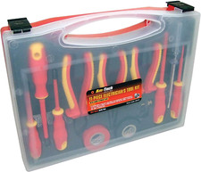 S9Q1 - AM-TECH 11 Piece Electrician Tool Set 1000VAC & 1500VDC Insulated EN60900
