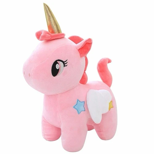 Pink Soft Unicorn Plush Toy Baby Kids Sleeping Pillow Doll Animal Gift children