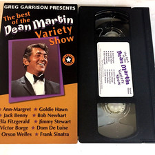 The Best of the Dean Martin Variety Show VHS Tape Ships With Tracking