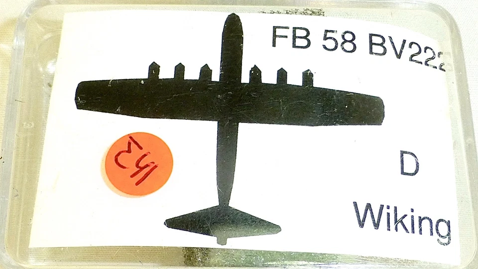 FB 58 BV222 D Flugzeug zu Schiffsmodell 1:1250 SHP∑41 å *