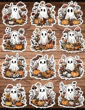 Boho Halloween Ghost Die Cut Vinyl Stickers Scrapbooking Laptop Waterbottle
