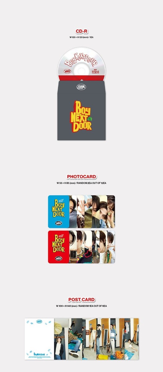 boynextdooor cd まとめ売り BOYNEXTDOOR 1st Single Album WHO CRUNCH CD+Book+P.Card+Post+
