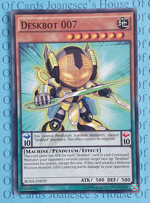 Deskbot 007 BOSH-DE039 Yu-Gi-Oh Karte (U) Neu
