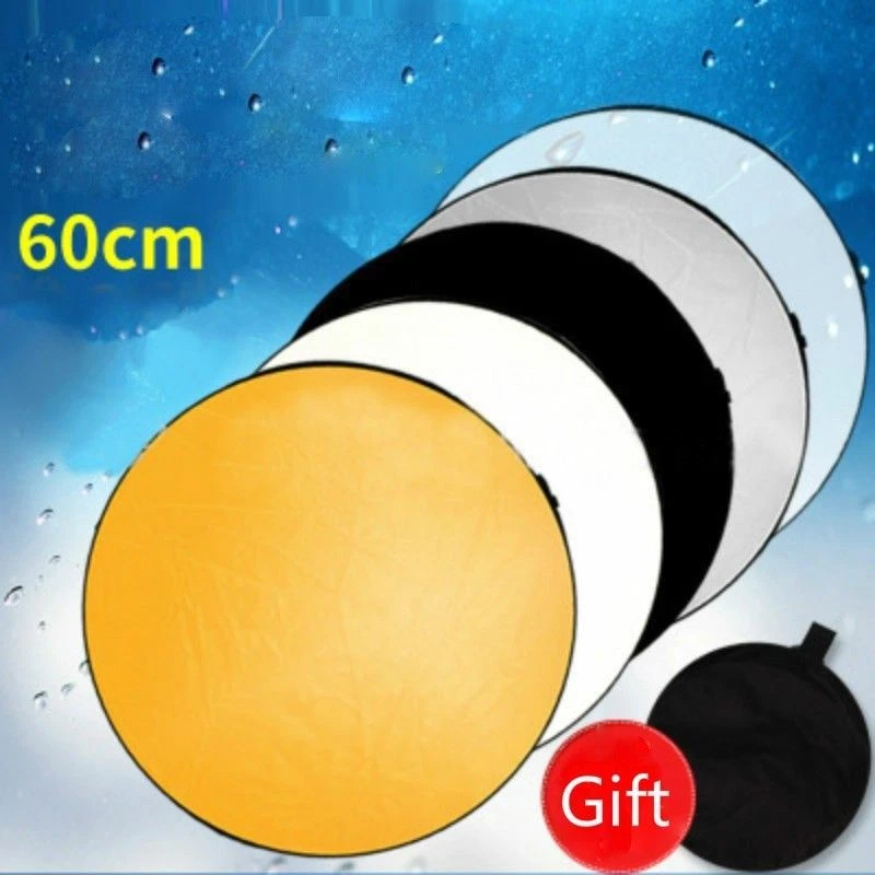 5-in-1 60cm Portable Collapsible Photographing Reflector Diffuser Lighting Tools - Image 2 of 4