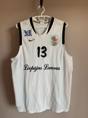 Liepajas Lauvas Latvia Home Basketball Jersey Nike Shirt
