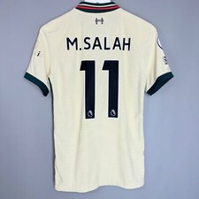 LIVERPOOL ANFIELD 2021 2022 AWAY FOOTBALL SHIRT DRI FIT PLAYER ISSUE 11 SALAH