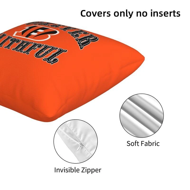 Cincinnati Bengals Forever Faithful Throw Pillow Cover