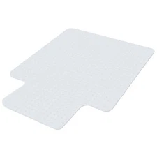 48" x 36" Home Office Chair Mat  PVC Floor Studded Back with Lip For Pile Carpet