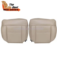 For 2005 2006-2008 Ford F150 Lariat STX Front Bottom Leather Seat Cover Tan