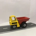1978 Matchbox Superfast #28 SITE DUMPER Dump Truck Lesney England Yellow Red NM