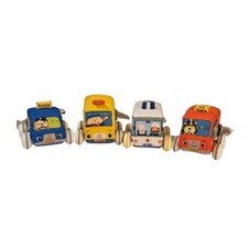 Melissa  Doug K's Kids Pull-Back Town Vehicles Lot of 4 